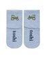 Toshi Organic Socks Ankle Jacquard - Tiny Tractors