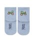 Toshi Organic Socks Ankle Jacquard - Tiny Tractors