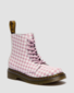 Dr Martens 1460 Pascal 8 Eye Boot - White+Dusty rose
