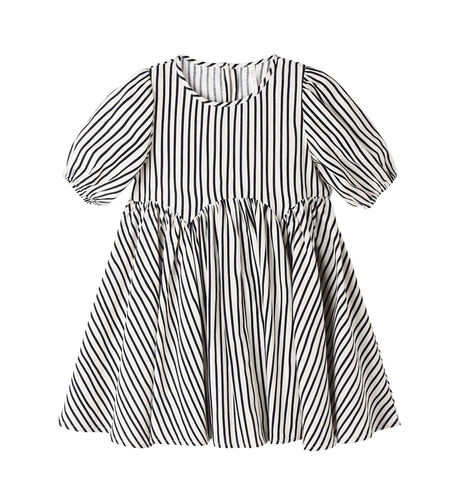 Rylee + Cru Rose Dress - Wavy Stripe