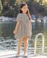 Rylee + Cru Rose Dress - Wavy Stripe