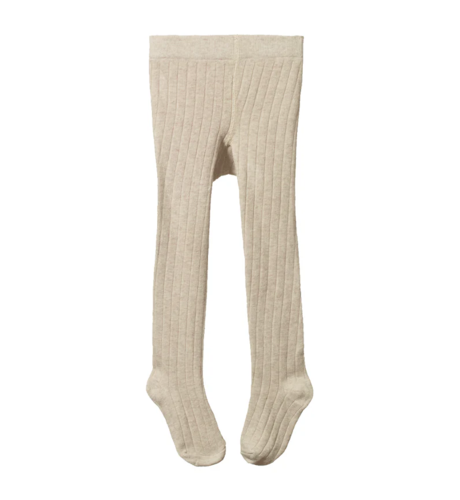 Nature Baby Organic Cotton Tights - Oatmeal Marl