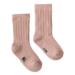 Nature Baby Organic Cotton Rib Socks - Rose Bud