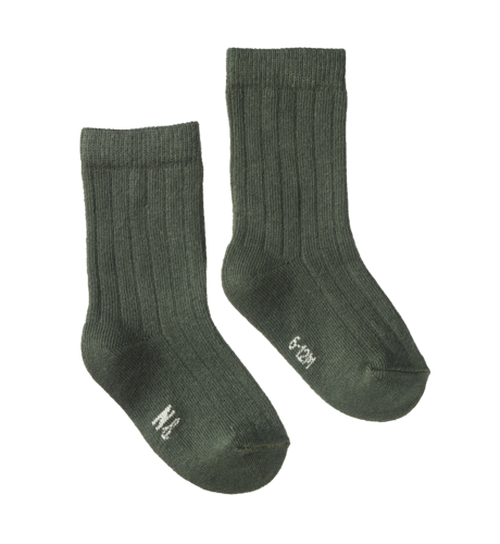 Nature Baby Organic Cotton Rib Socks - Thyme