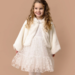 Bebe Faux Fur Petal Jacket - Ivory