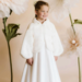 Bebe Faux Fur Petal Jacket - Ivory