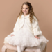 Bebe Faux Fur Petal Jacket - Ivory