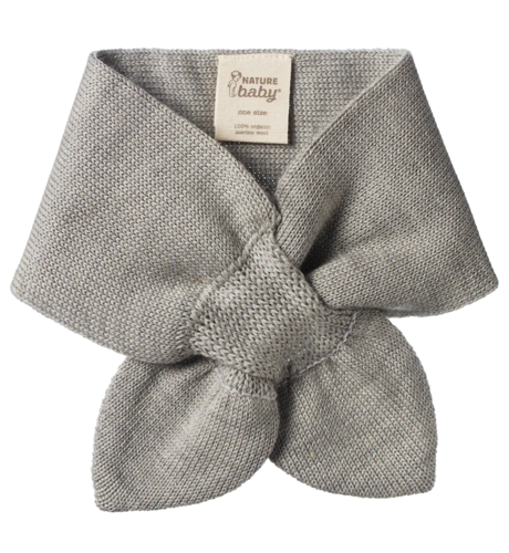 Nature Baby Teddy Neck Warmer - Grey Marl