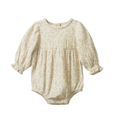 Nature Baby Willow Bodysuit Muslin - Bloomsbury Print