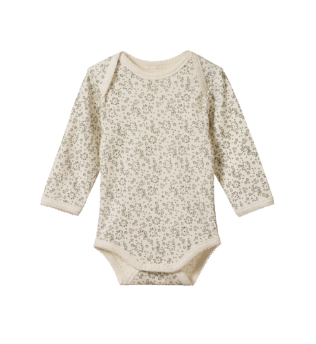 Nature Baby L/S Bodysuit - Petite Bloomsbury Print