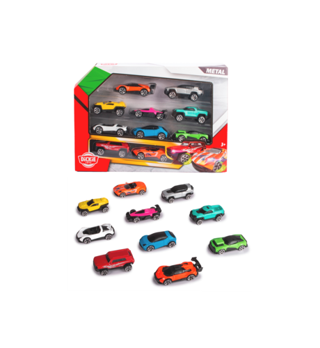 Dickie Die-cast Vehicles 10 Pk