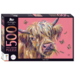 Mindboggler Artisian 500pc Jigsaw Pink Highland Cow