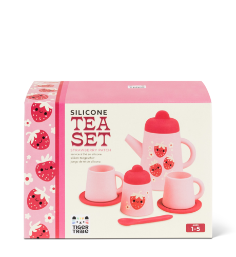 Silicone Tea Set - Strawberry Patch
