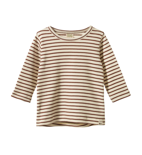Nature Baby L/S River Tee - Pinecone Sailor Stripe