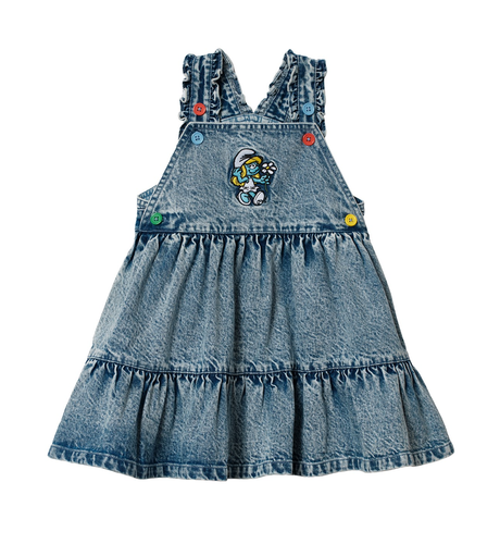 Goldie + Ace The Smurfette Pinafore Denim Dress