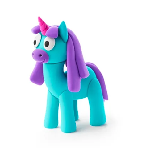Hey Clay Rainbow Unicorn, Rainy - 3 Cans, 5 Colour
