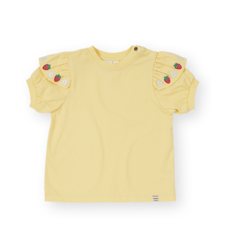 Goldie + Ace Flounce Shoulder Strawberry Top