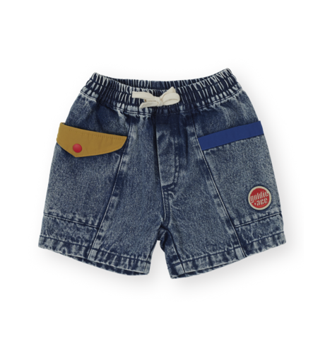 Goldie + Ace Colour Block Vintage Denim Shorts
