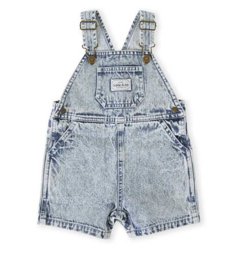 Goldie + Ace Burton Vintage Washed Denim Overalls