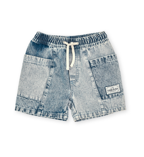 Goldie + Ace Pin Stripe Noah Pocket Shorts