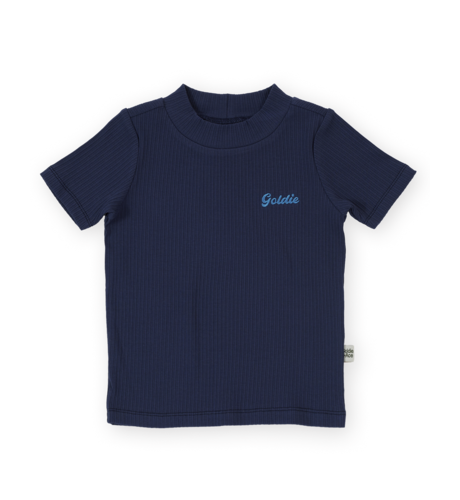 Goldie + Ace Rib T-Shirt Navy