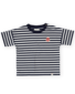 Goldie + Ace Essential Stripe Logo T-Shirt Navy