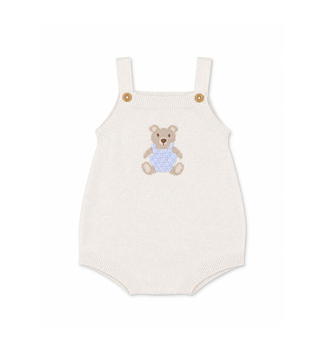 Bebe Brady Organic Knitted Bear Bodysuit