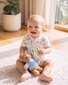 Bebe Brady Organic S/S Zip Romper