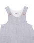 Bebe Brady Indigo Stripe Woven Overalls