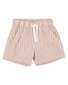 Bebe Brady Caramel Stripe Woven Shorts