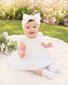 Bebe Willa Cream Overlay Bodysuit