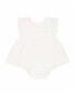 Bebe Willa Cream Overlay Bodysuit