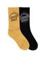 Santa Cruz Burnt Opus Crew Sock 2 Pk (Yth 2-8) - Tan/Black