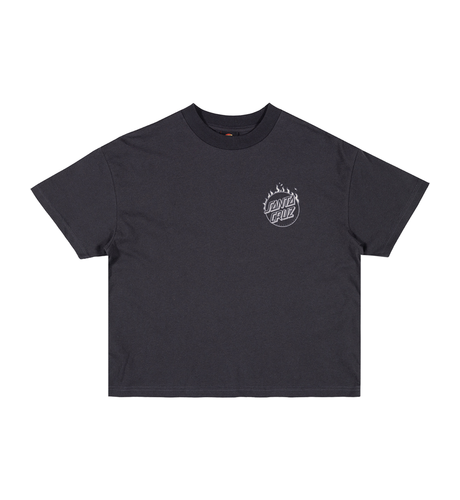 Santa Cruz Burnt Opus Ovrszd Tee - Off Black