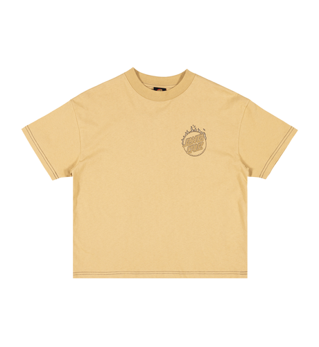 Santa Cruz Burnt Opus Ovrszd Tee - Tan