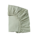 Nature Baby Fitted Cot Sheet Jersey - Nettle Pinstripe