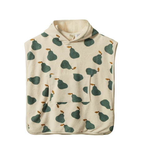 Nature Baby Poncho Towel - Pear Print