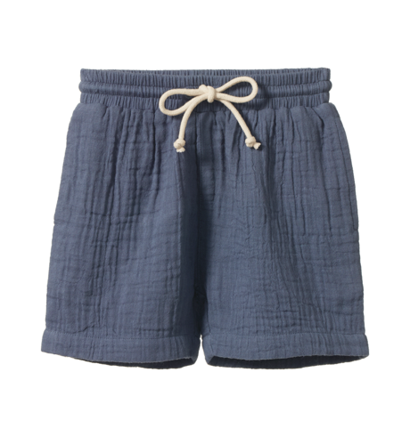 Nature Baby James Shorts Muslin - Vintage Indigo