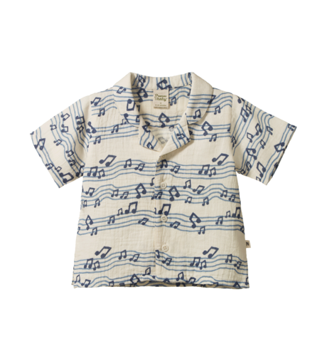 Nature Baby Guthrie Shirt Muslin - Rhythm Print