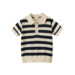 Nature Baby Stevie Polo - Navy Bold Stripe