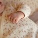 Nature Baby Kimono Stretch & Grow Pointelle - Dandelion Print