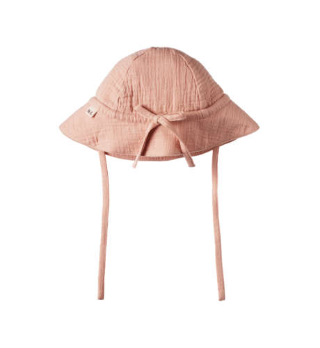 Nature Baby Muslin Sunhat - Rose Dust