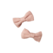 Nature Baby Bow Hair Clips 2 Pack - Rose Dust