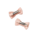 Nature Baby Bow Hair Clips 2 Pack - Rose Dust