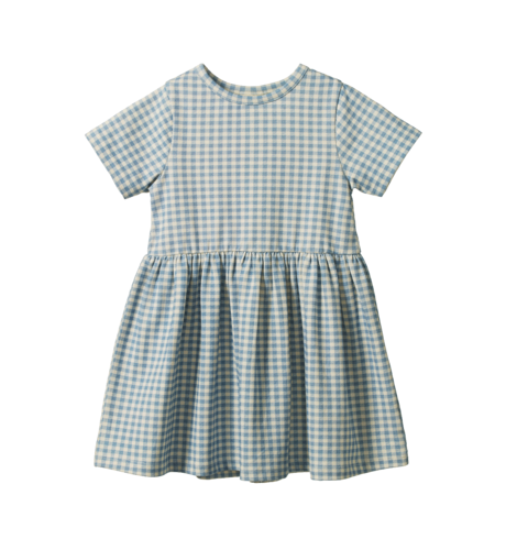 Nature Baby Saturday Dress - Blue Gingham