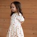 Nature Baby Saturday Dress - Petite Flora Stamp Print
