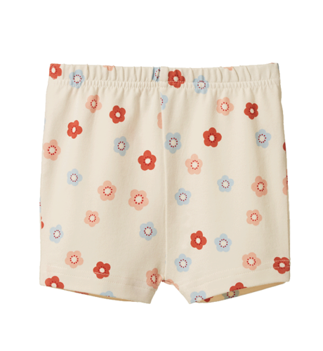 Nature Baby Selby Shorts - Petite Flora Stamp Print
