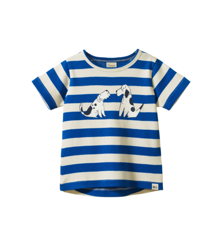 Nature Baby River Tee - Dog Walk Blue Print