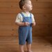 Nature Baby Tucker Shortie Overalls Chambray - Sky