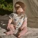 Nature Baby Juno Romper Waffle - Dog Walk Print
